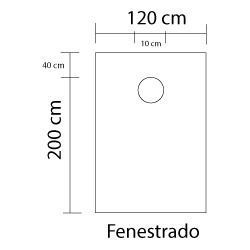 Campo Fenestrado Descartável 200 x 120 cm - 50g