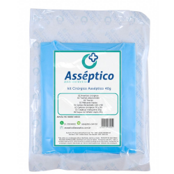 Kit cirrgico Assptico 40gr estril - Linha color
