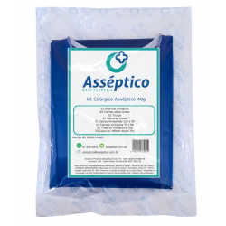COMBO FRETE GRATIS 60 Kits cirrgicos Assptico 40g estril - Linha color