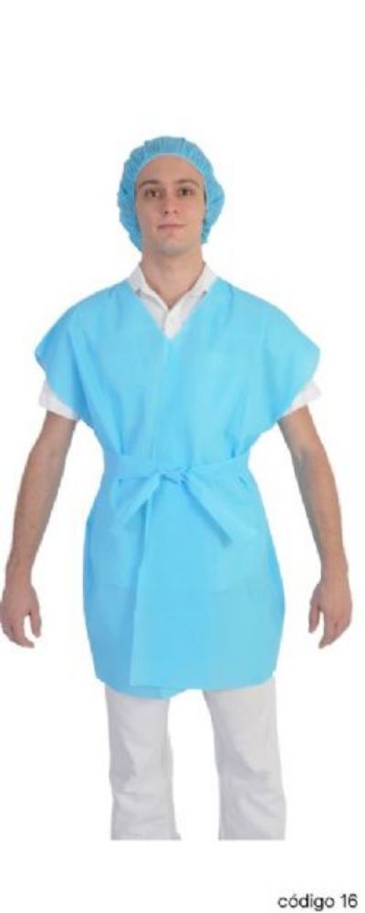 Avental descart�vel sem manga  10 unidades