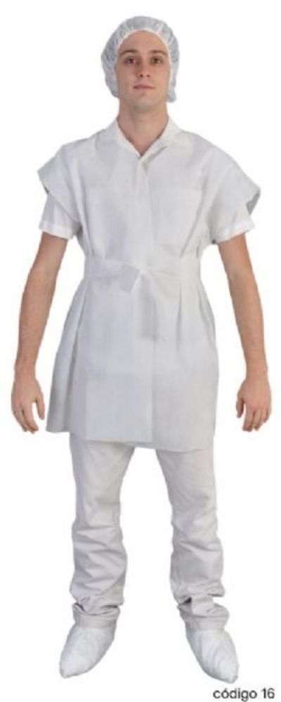 Avental descart�vel sem manga  10 unidades