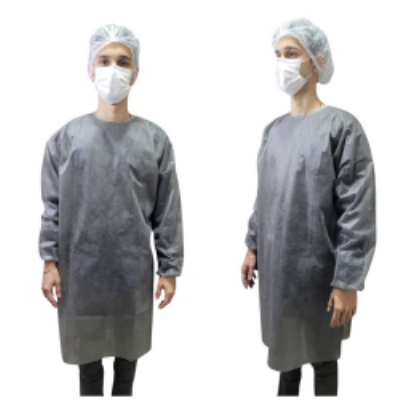 Avental descart�vel manga longa 40g Punho lastex 05 unidades - Linha color