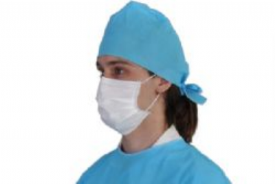 Gorro descart�vel com la�o 50 unidades