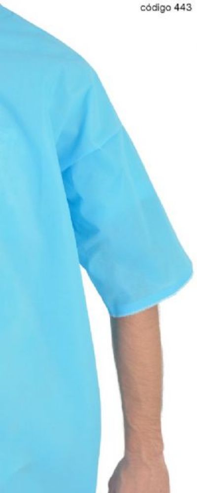 Jaleco descart�vel manga curta 40g unidade