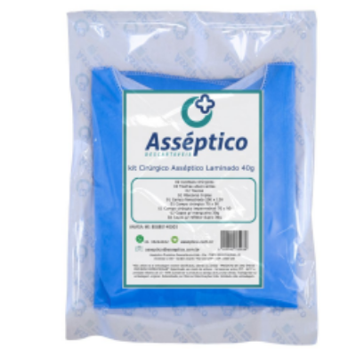 Kit Cir�rgico Ass�ptico Laminado 40g est�ril