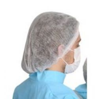 Touca sanfonada branca 100 unidades